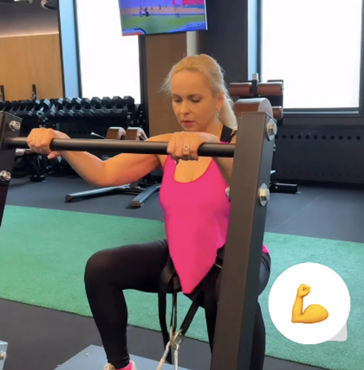 Лілія Ребрик потренувалася на тренажері