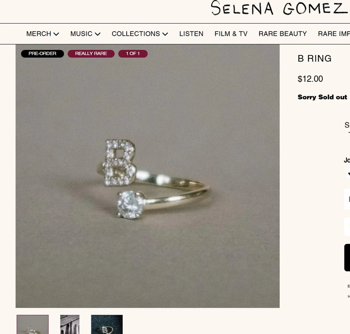 Каблучка Селени Гомес за 12 доларів