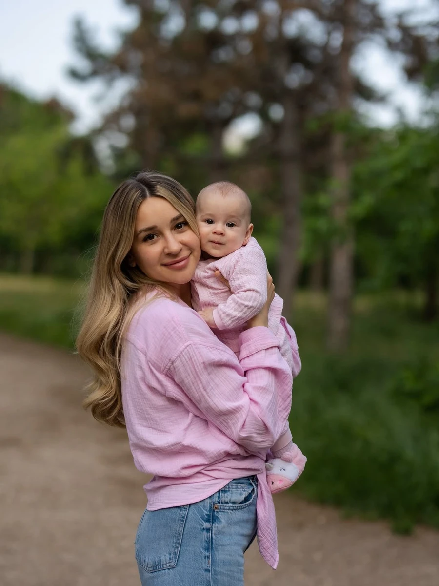 Анджеліка Терлюга зі своює донечкою