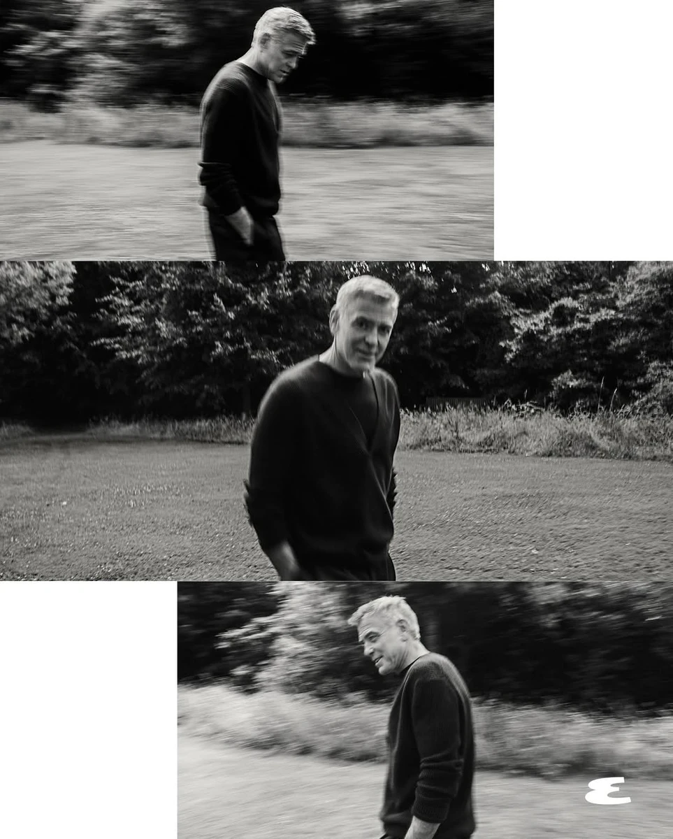 Джордж Клуні у кардигані з усмішкою знявся для глянцю