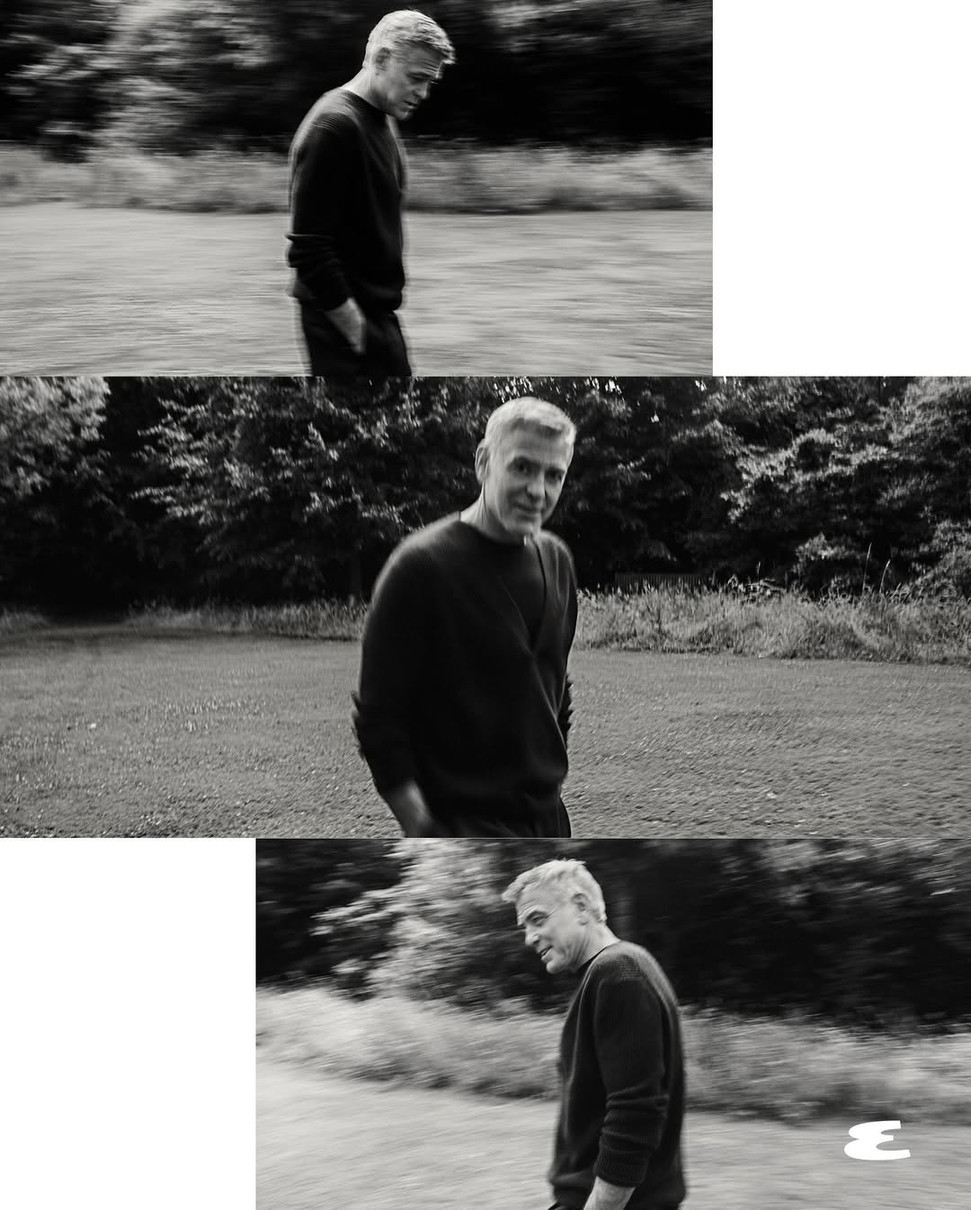 Джордж Клуні у кардигані з усмішкою знявся для глянцю