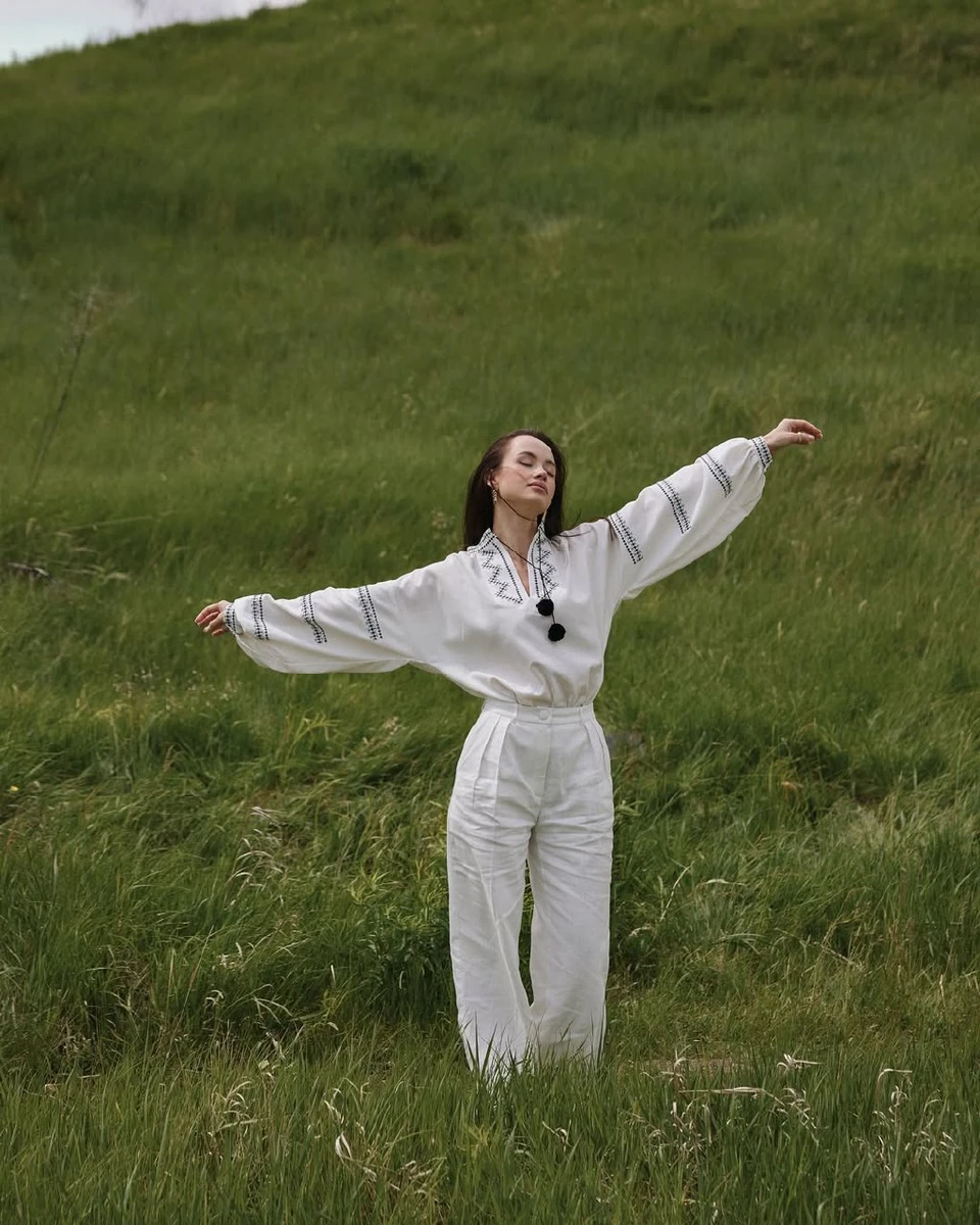 Таня Парфільєва у вишиванці