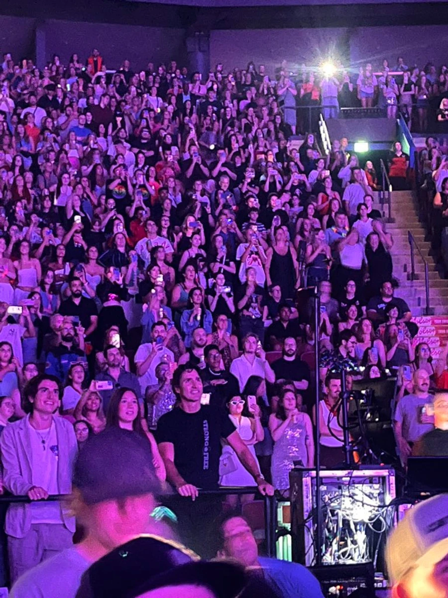 Джастін Трюдо на концерті Кеті Перрі