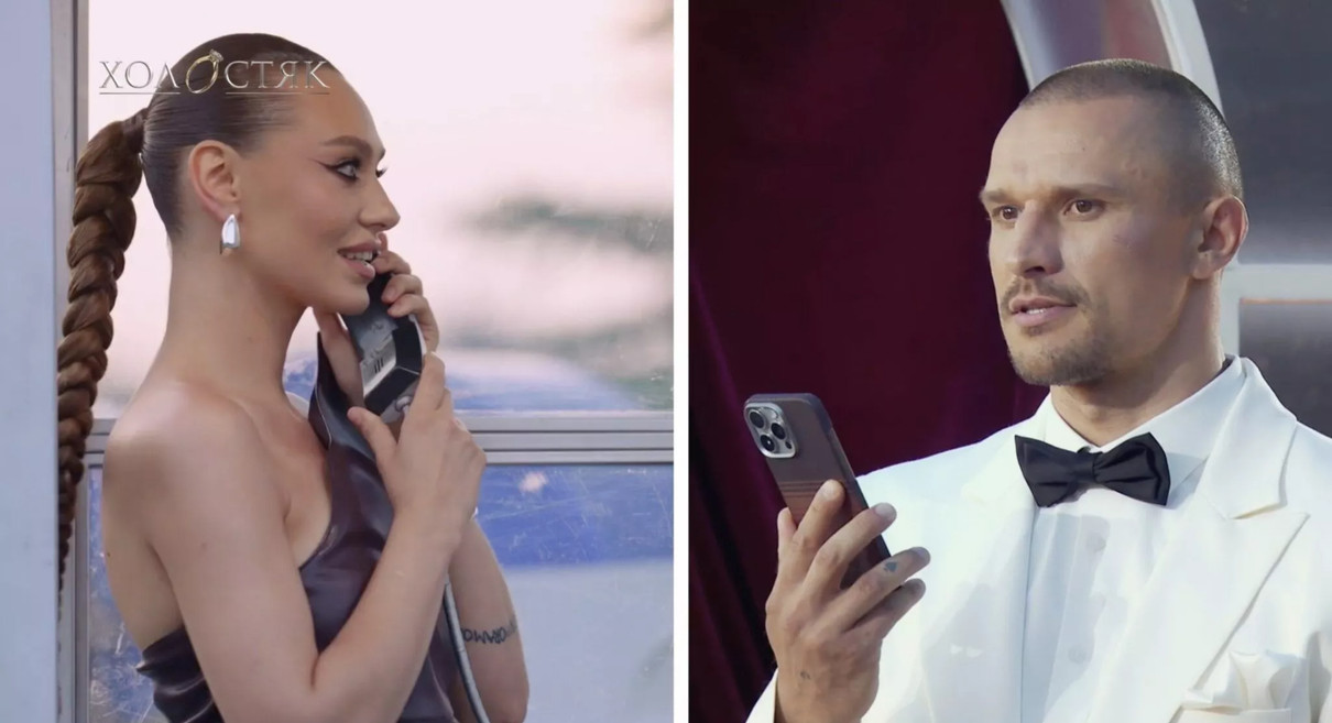 Тарас Цимбалюк говорить телефоном з учасницею