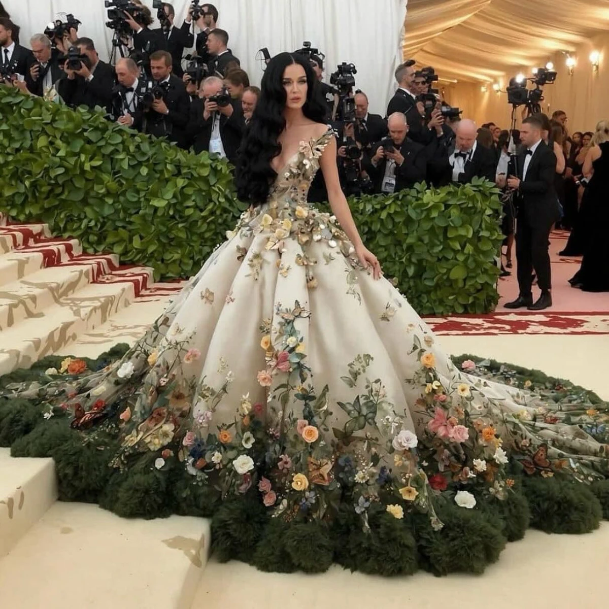 Ось таку сукню Кеті начебто вдягла на Met Gala