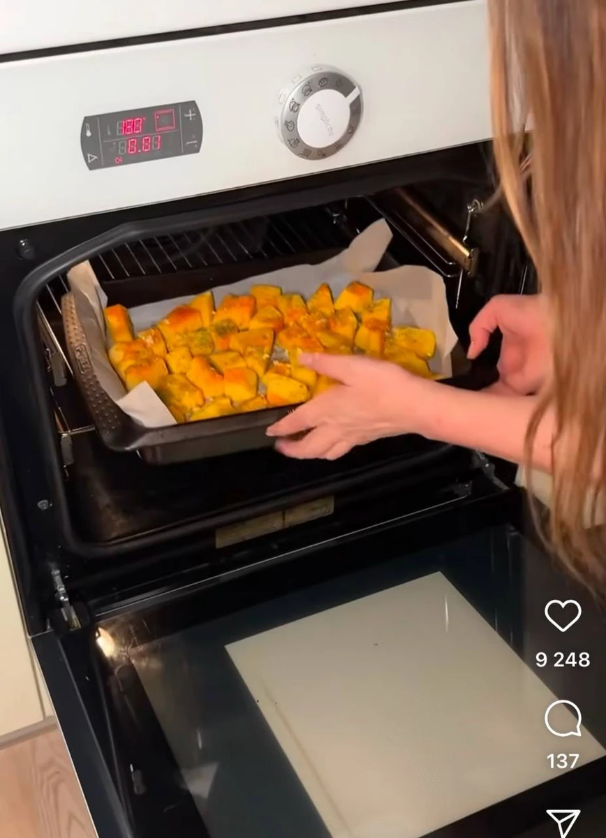 Готовий запечений гарбуз