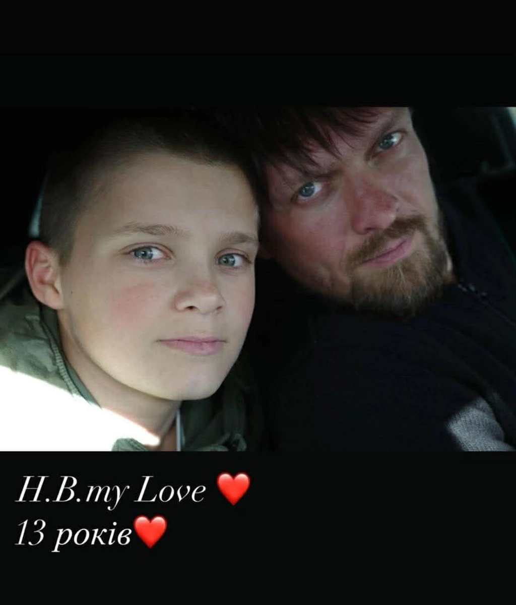 Олександр Усик з сином Кирилом