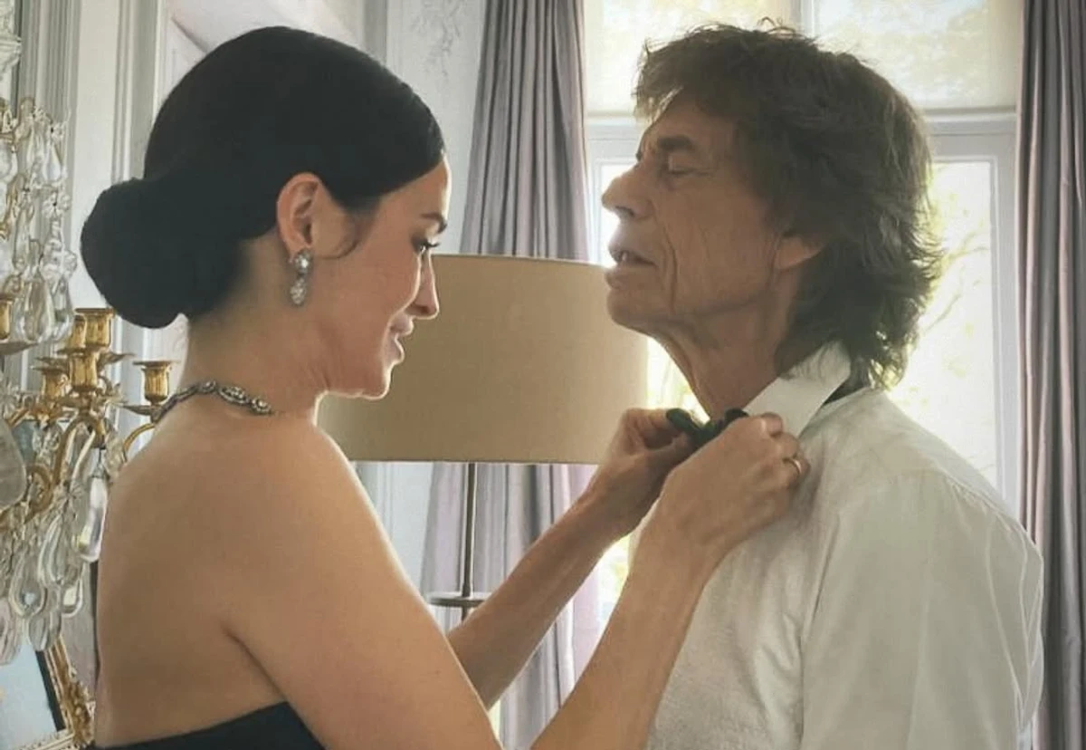 Мелані Хемрік зі своїм коханим Міком Джаггером