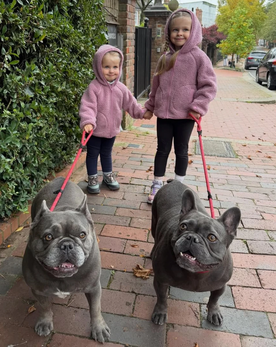 Дружина Зінченка показала їхніх дочок у компанії песиків