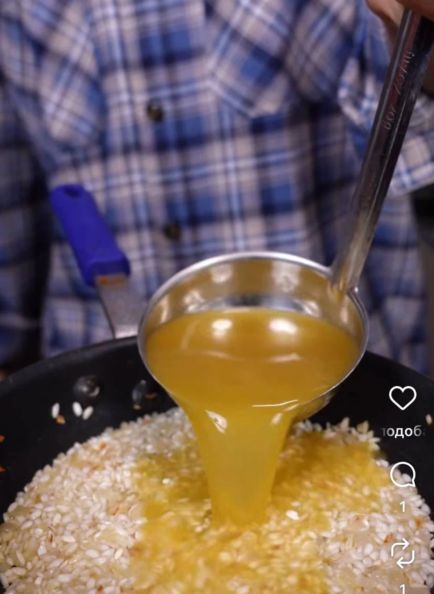 Різотто з сиром та цедрою лимона - рецепт приготування