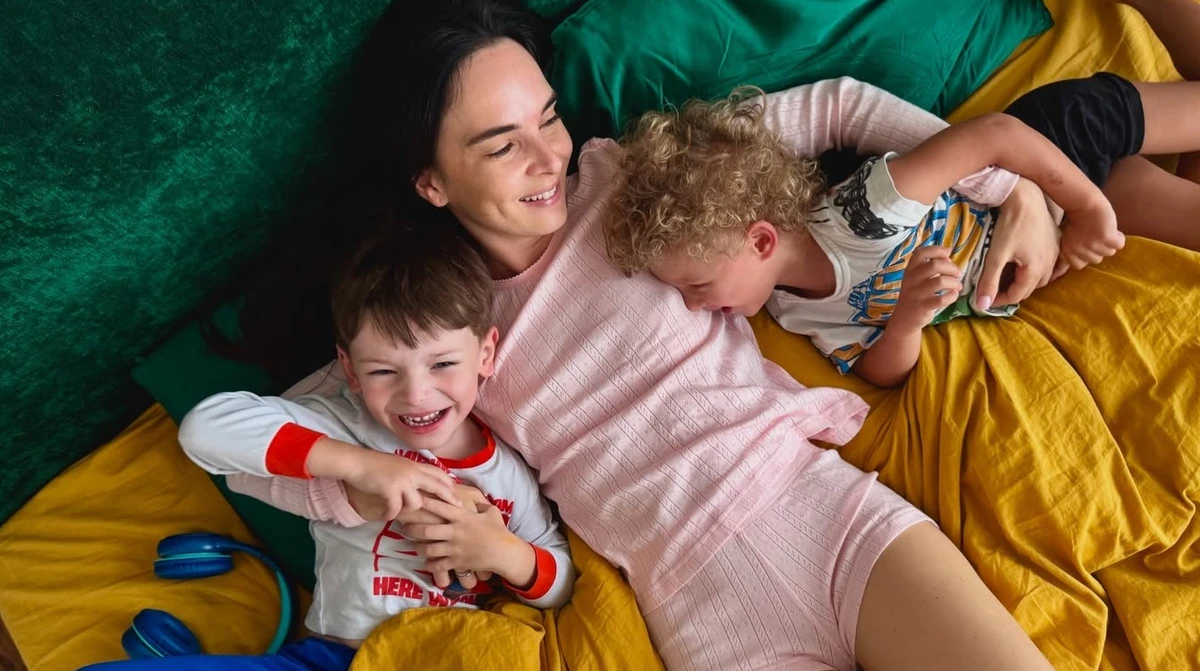 Інна Мірошниченко зі своїми синами