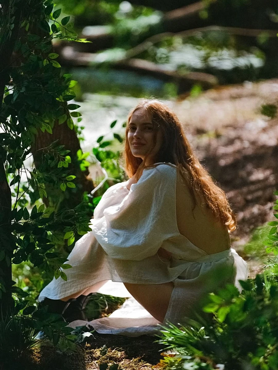 Аріна Бочарова на зйомках