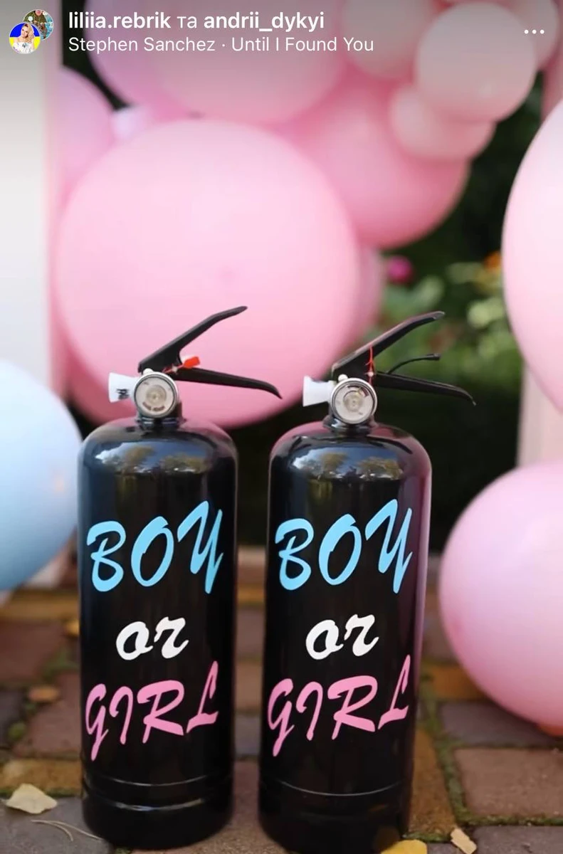 Лілія з чоловіком підійшли креативно до оголошення статі майбутньої дитини