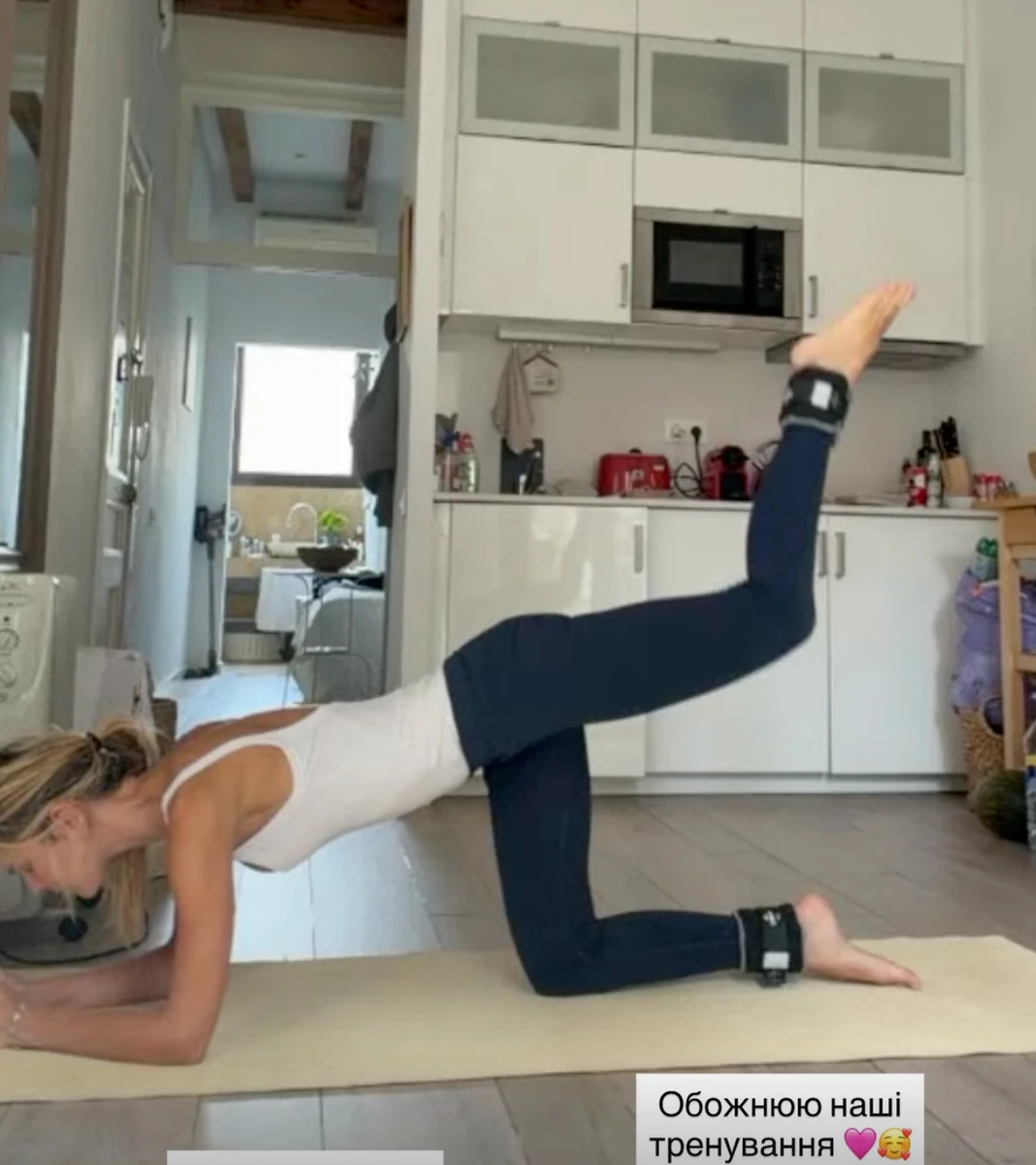 Катерина Кузнецова у лосинах показала своє тренування