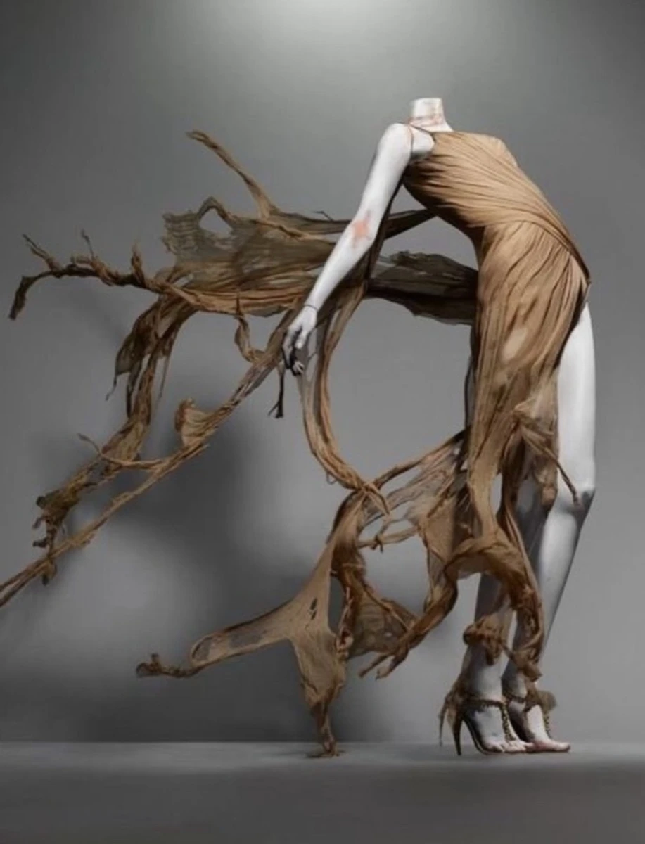 Кардашян також показала, як плаття виглядало на манекенах та на моделі