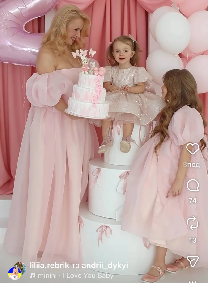 Лілія Ребрик з доньками