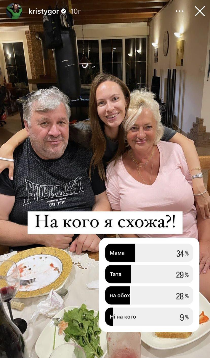 Христина вперше показалася одразу з обома батьками