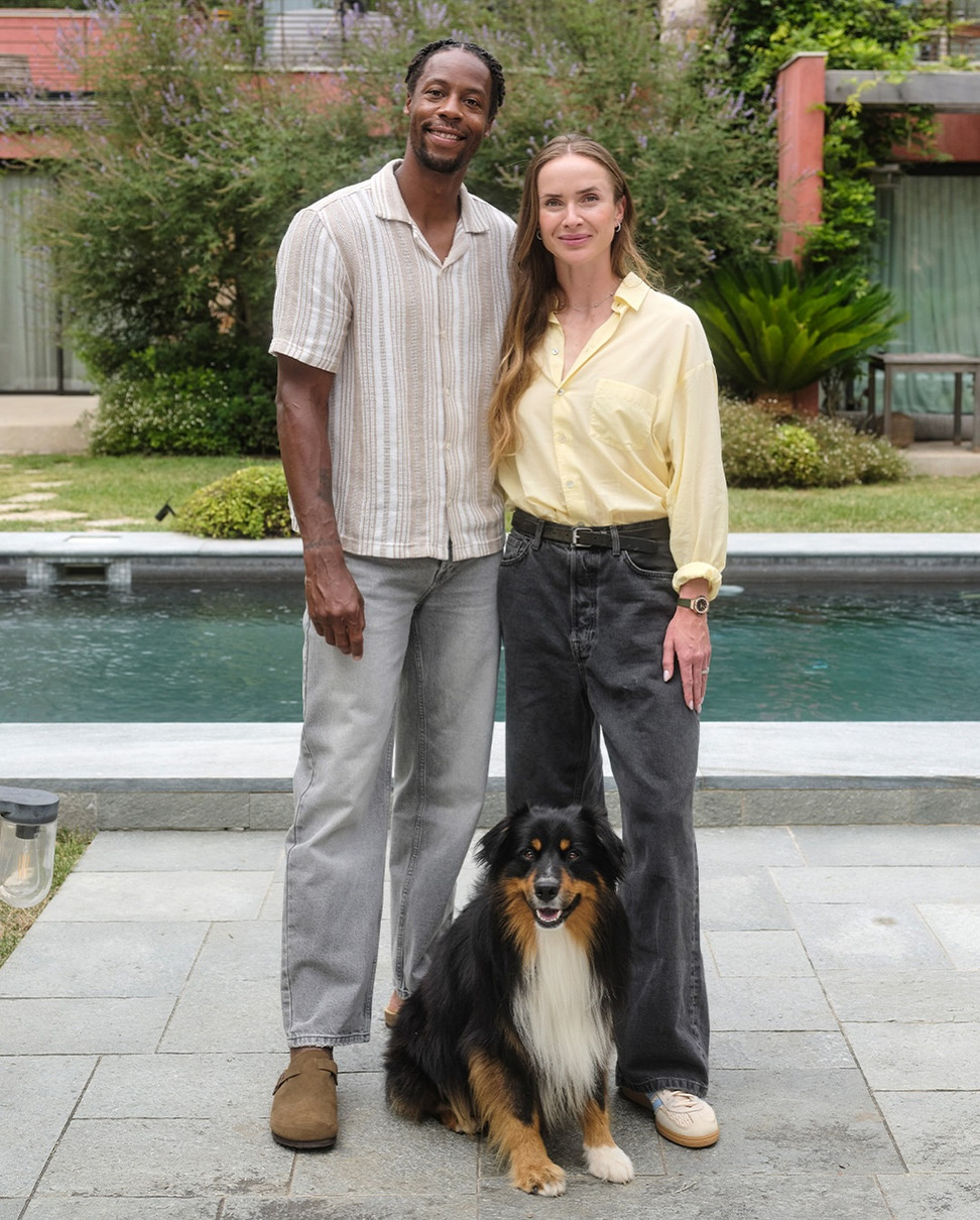 Світоліна з чоловіком і песиком