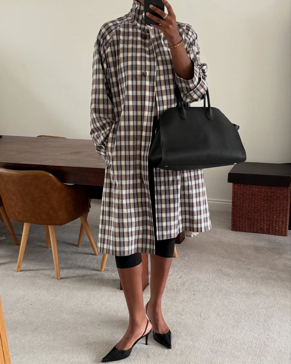 Картате пальто