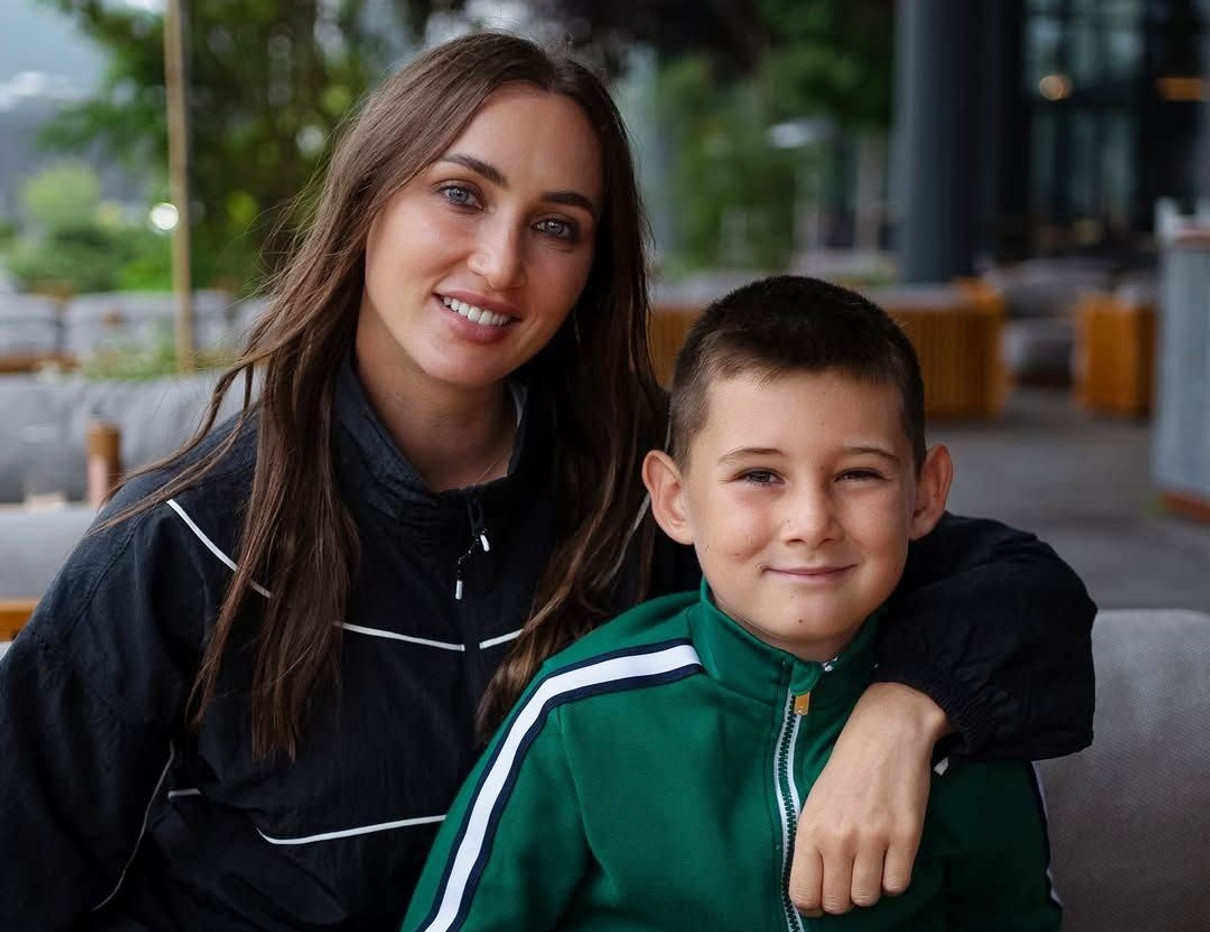 Ганна Різатдінова і її син