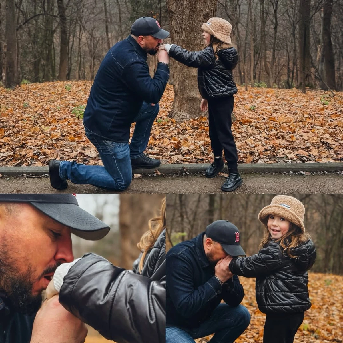 Чоловік Наталки Карпи з їхньою дочкою