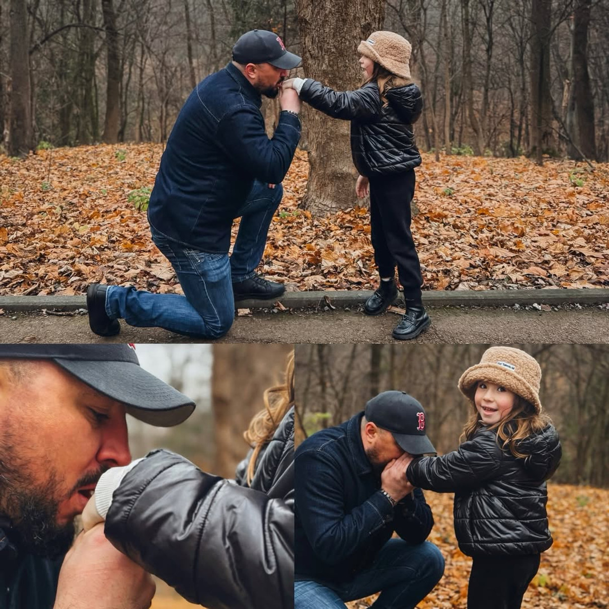 Чоловік Наталки Карпи з їхньою дочкою