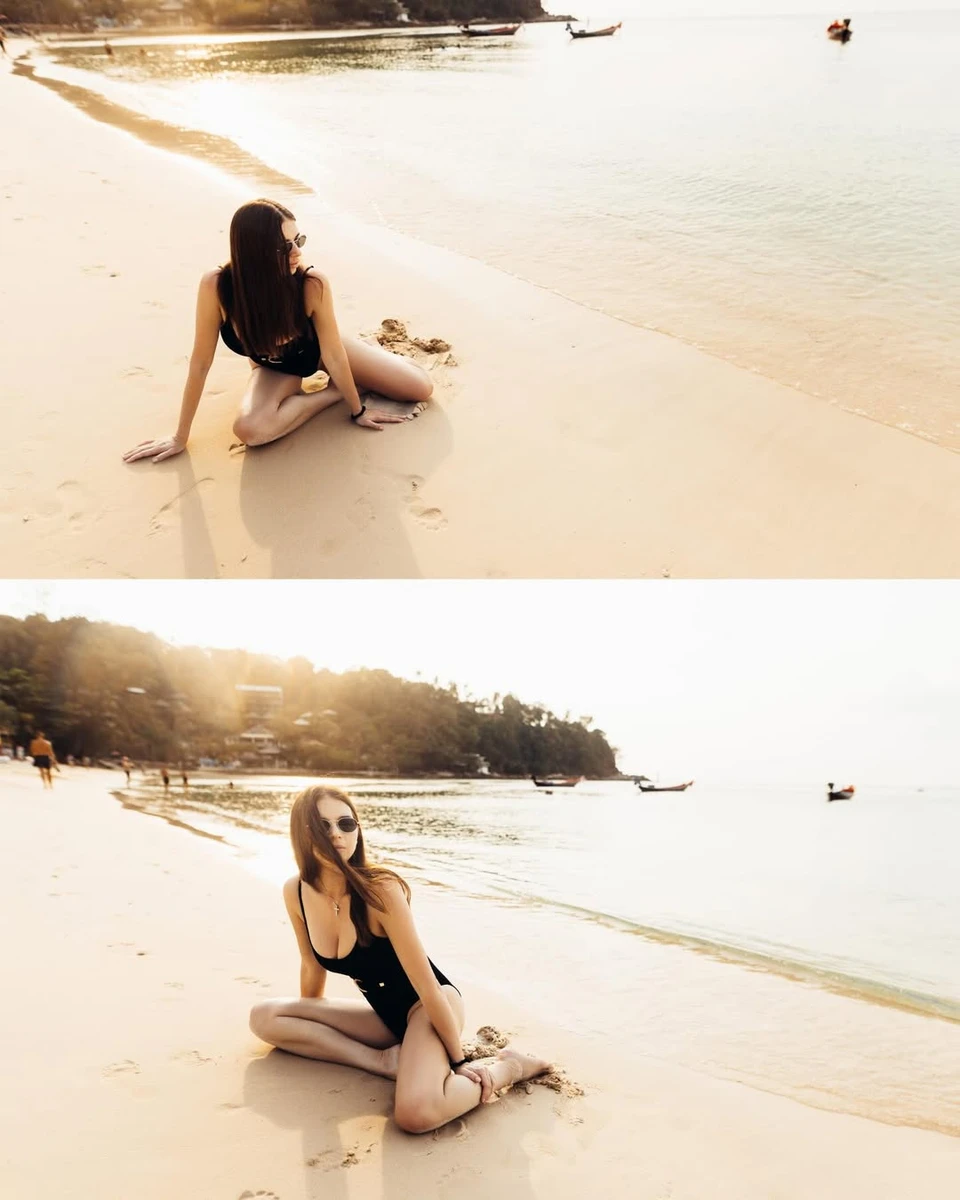 Дружина Усика у купальнику наробила зухвалих фото на пляжі