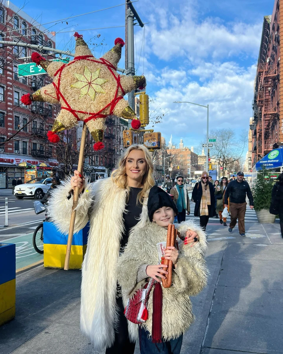 Федишин з сином поколядували у Нью-Йорку