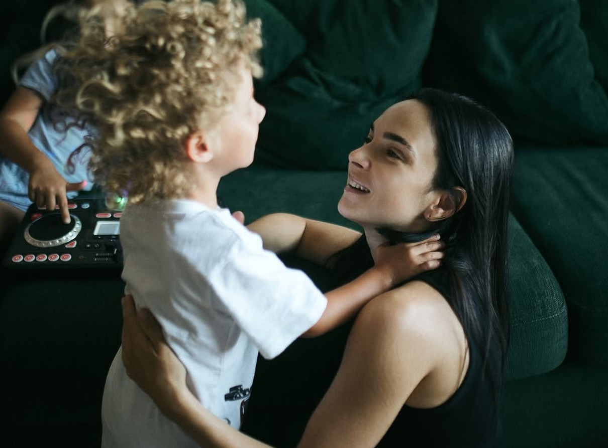 Інна Мірошниченко зі своїм сином Марселем