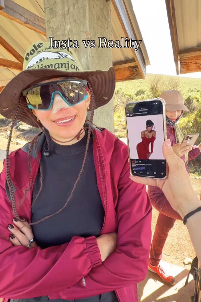 Анна Неплях насмішила своїм виглядом в горах