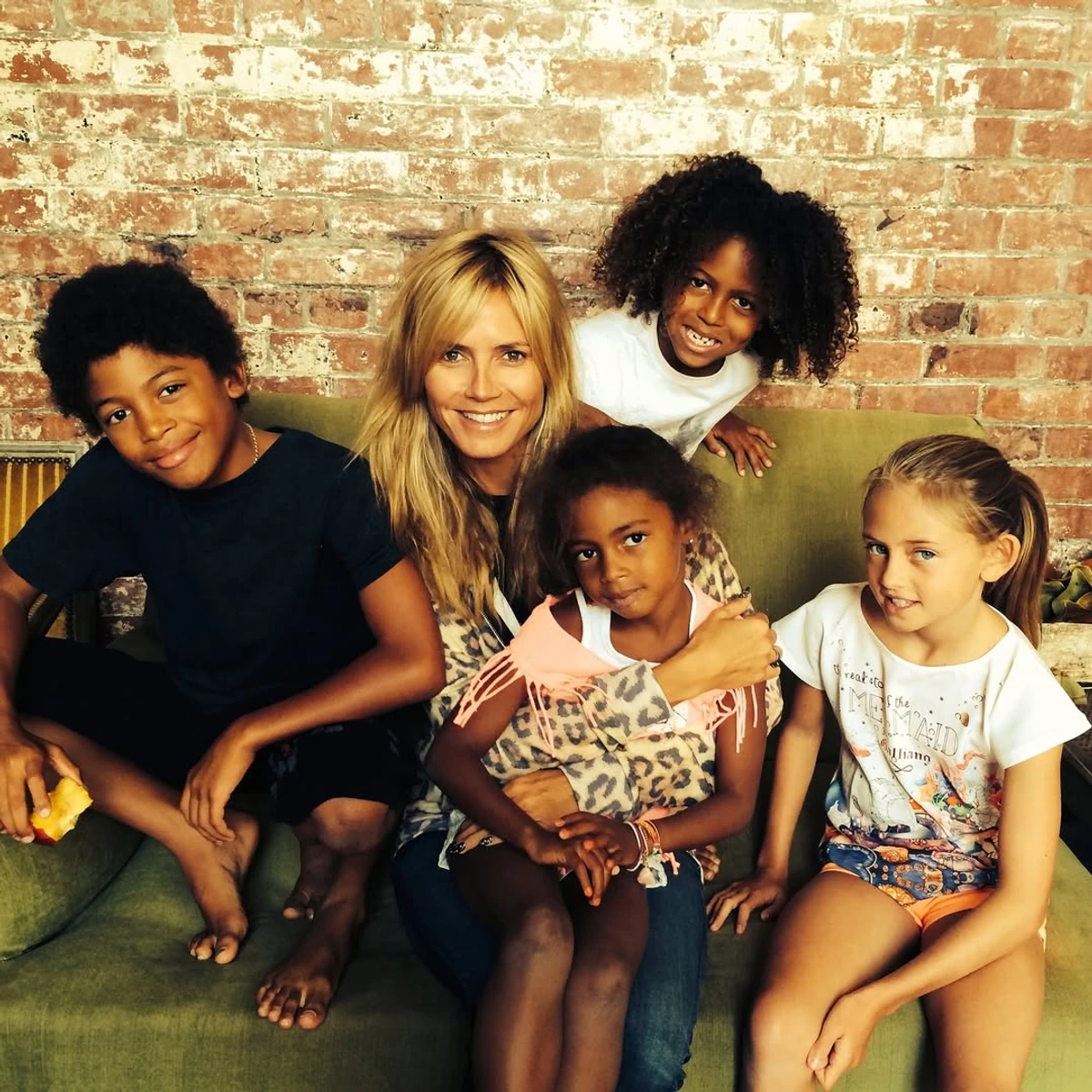 Гайді Клум показала архівне фото усіх свої чотирьох дітей