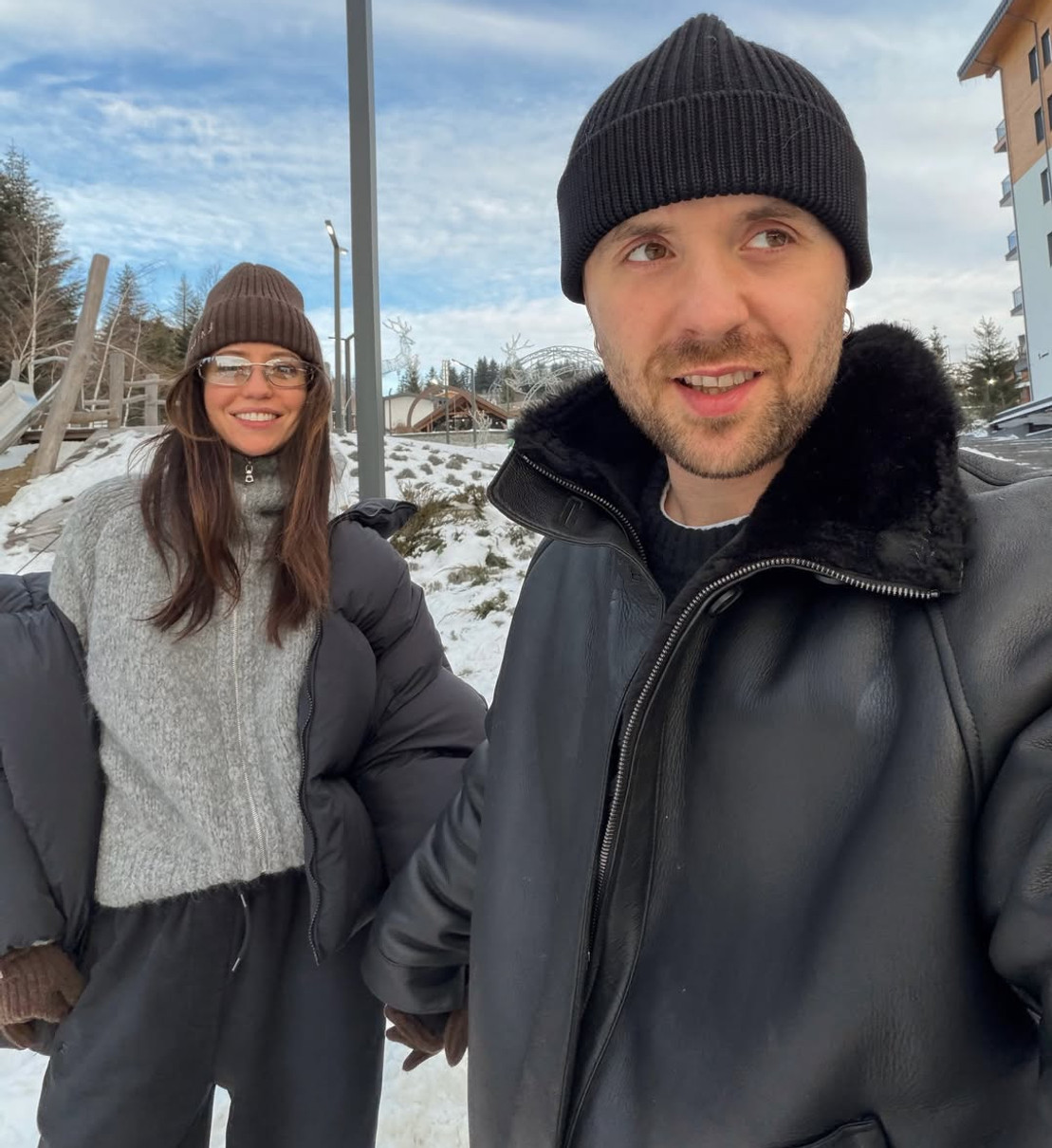 Надя Дорофєєва показалася за ручку з чоловіком у Карпатах