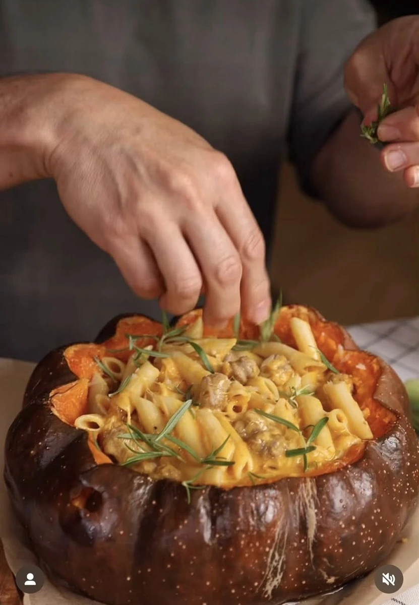 Паста з запеченим гарбузом від Ектора