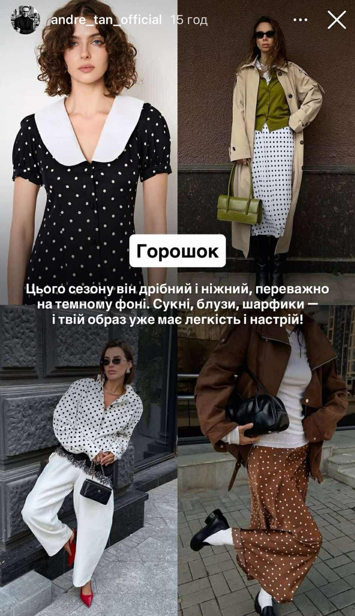 Принт горошок