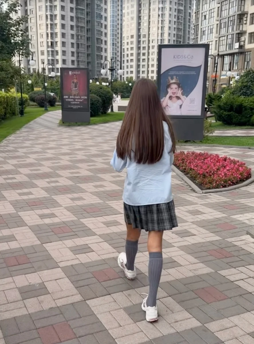 Катя Сільченко показала модну дочку на першому вересні