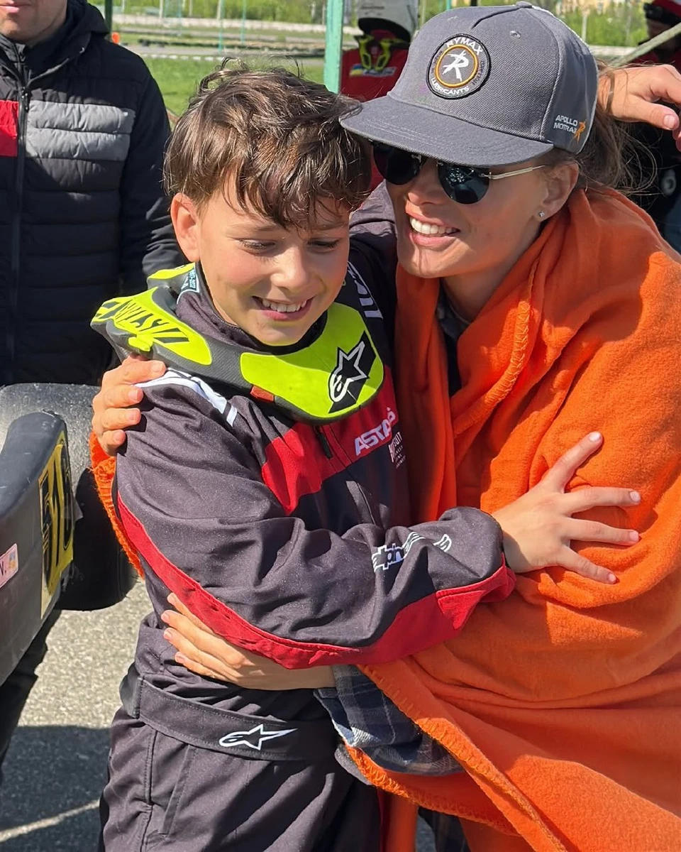 Мішина з сином-чемпіоном