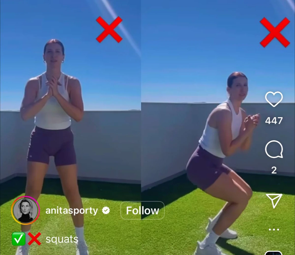 Луценко показала присідання