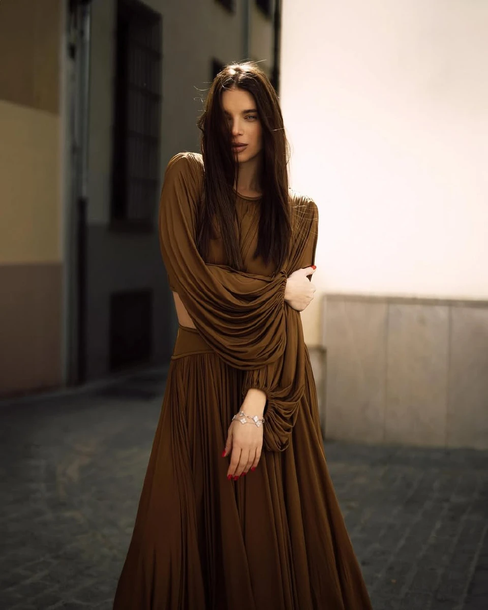 Катерина Усик показалася у сукні максі