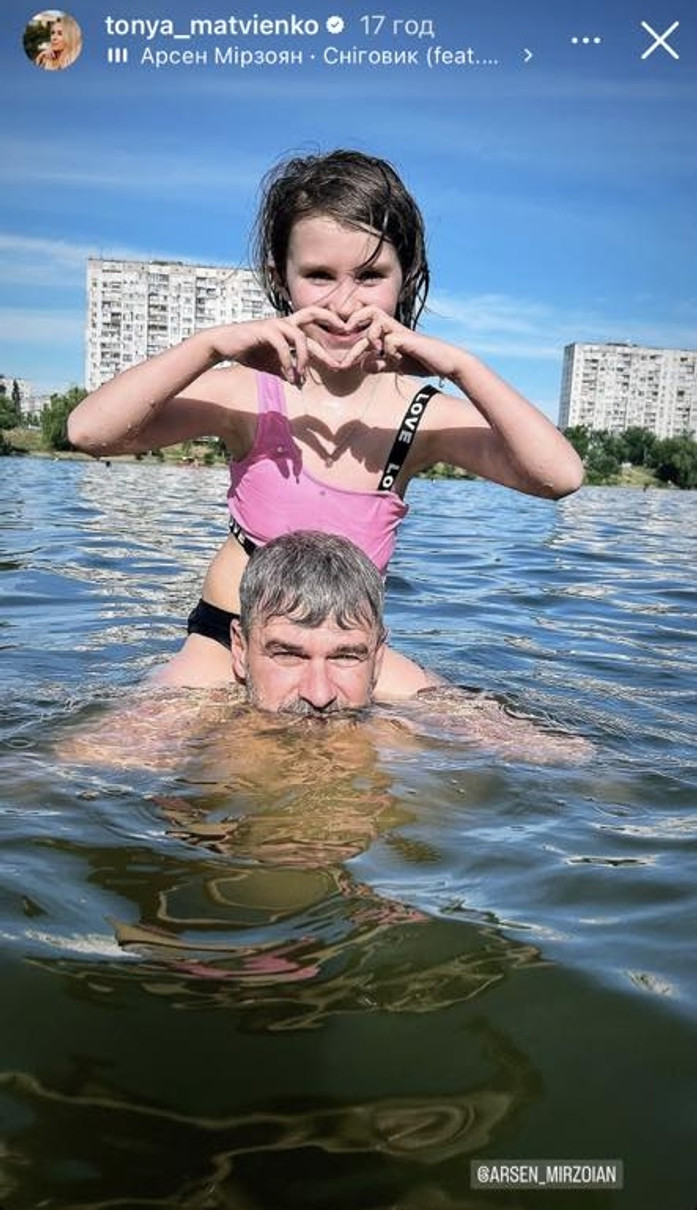 Арсен Мірзоян і його донька Ніна