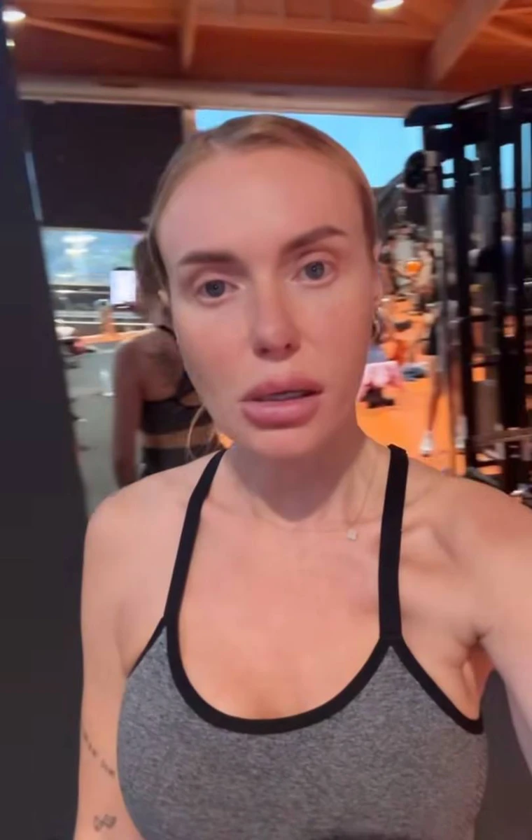 Камінська у спортзалі