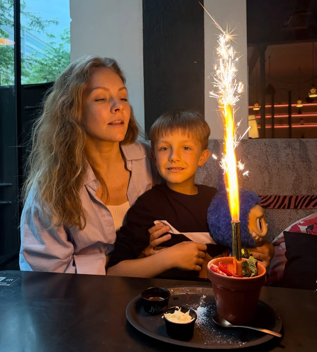 Олена Шоптенко показала святкування 8-річчя сина