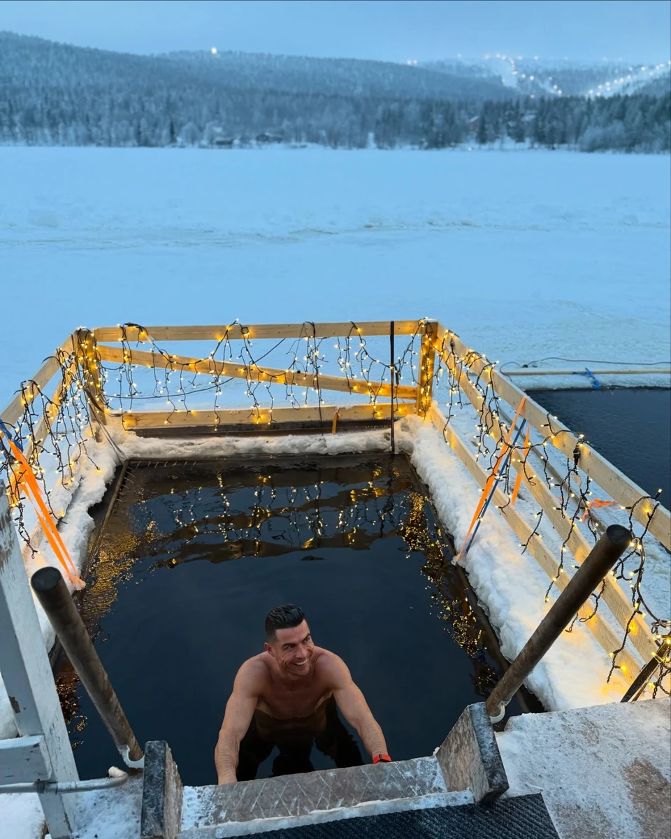 Роналду показався у холодній воді