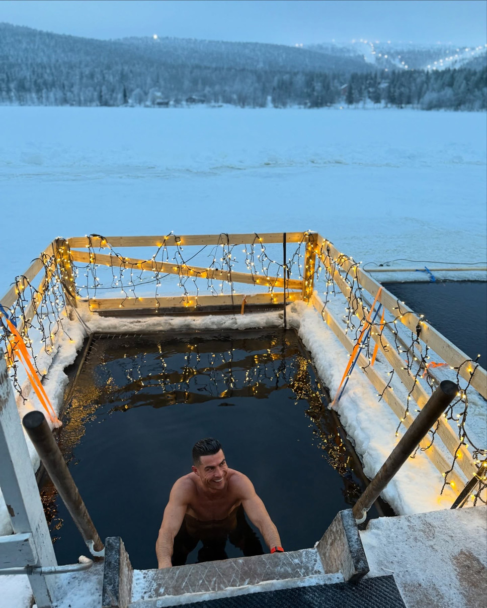 Роналду показався у холодній воді