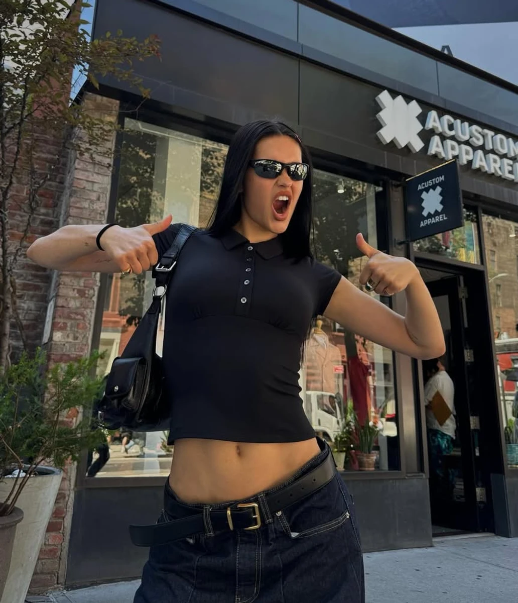 Чорна футболка поло