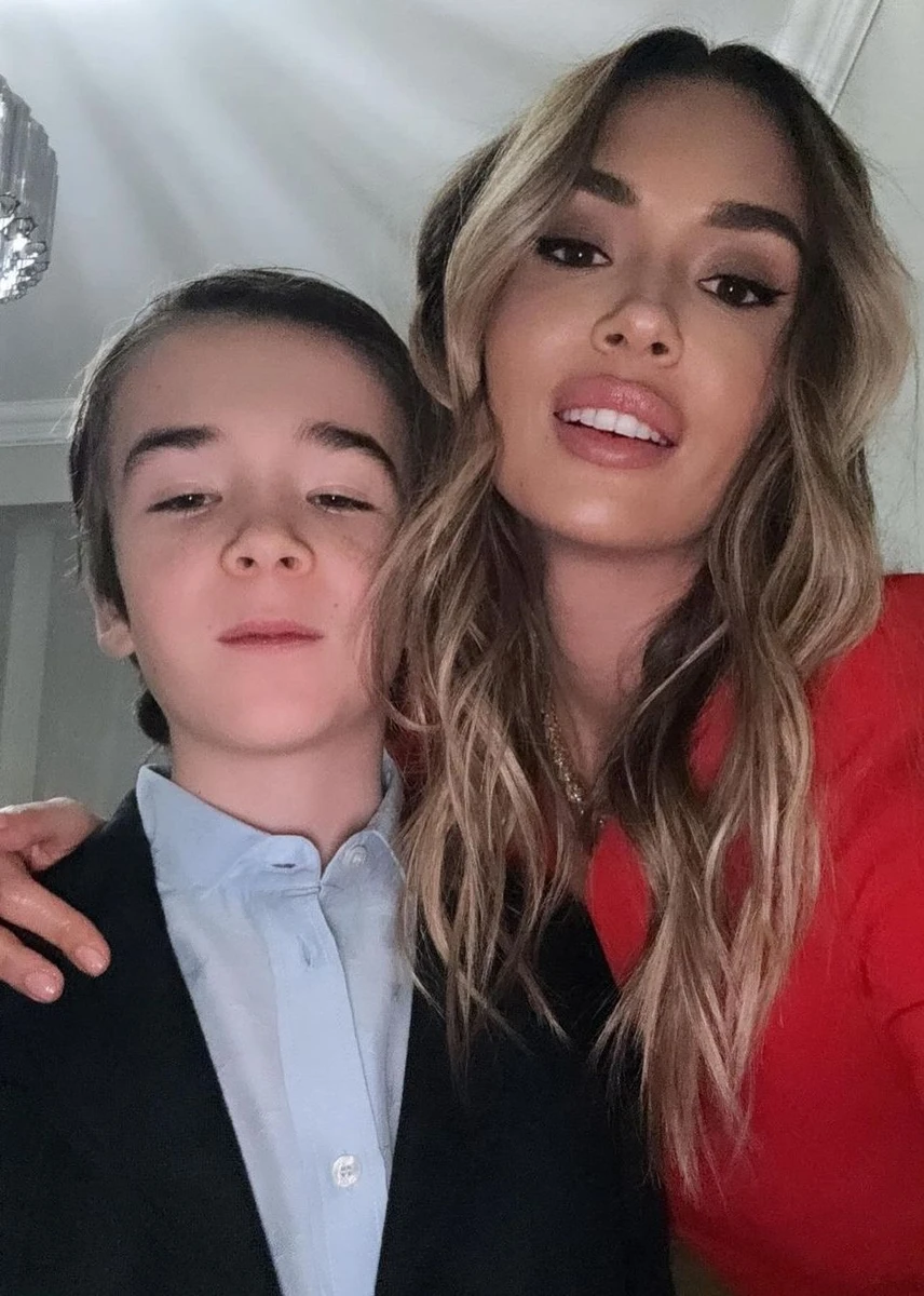 Ліза Ющенко з сином Сергієм