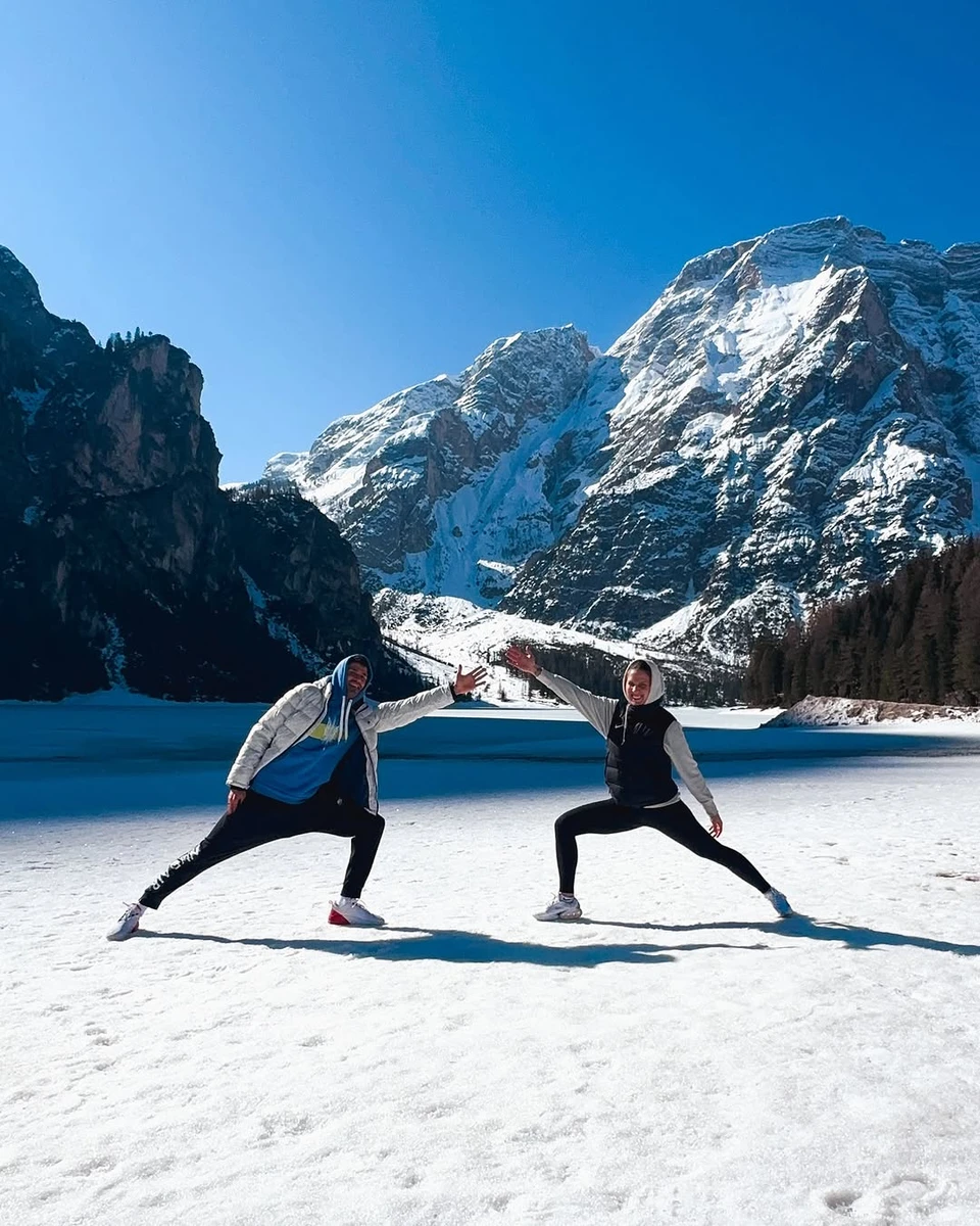 Ольга Харлан та Луїджі Самеле на відпочинку