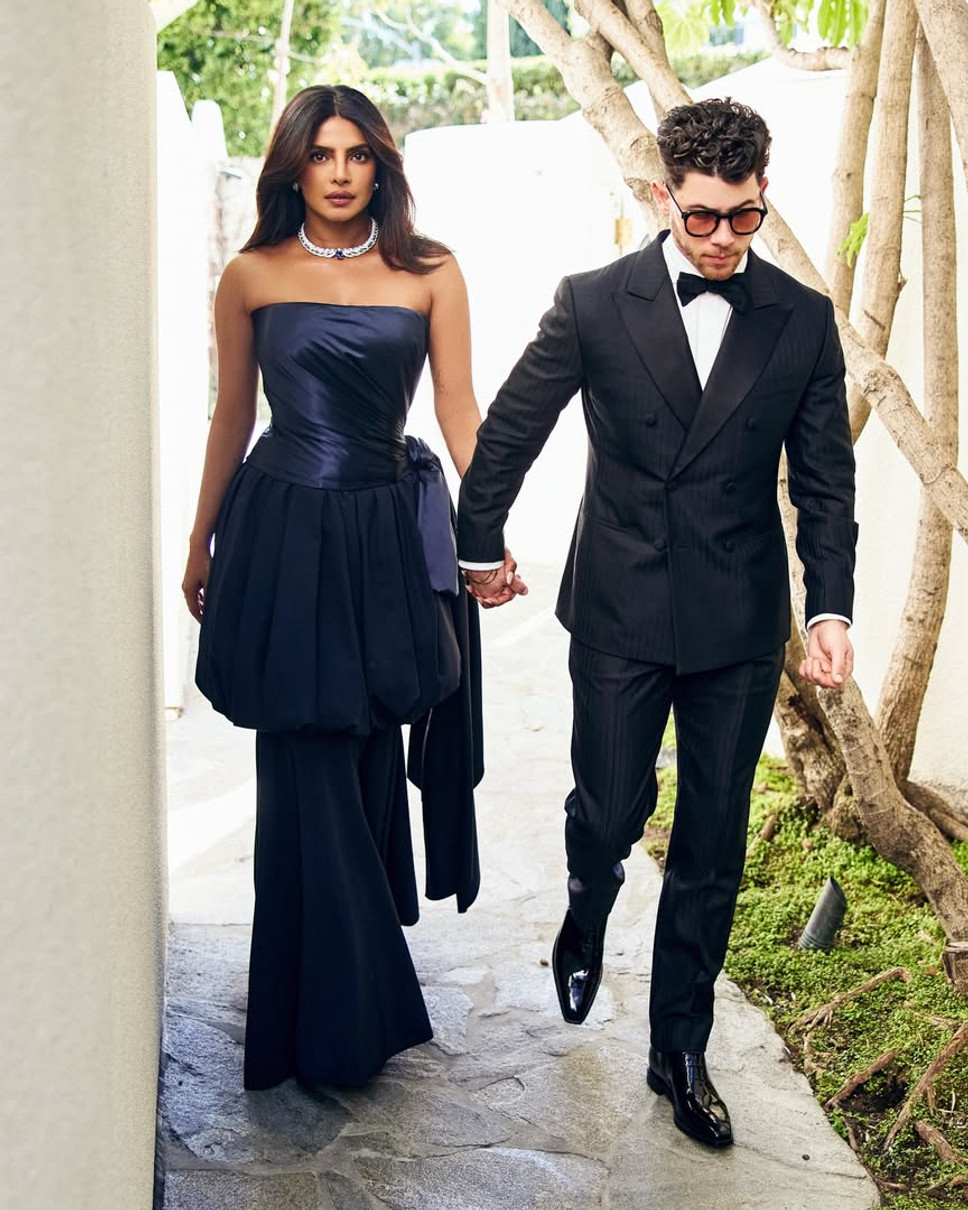 Пріянка Чопра з чоловіком вигуляли ефектні образи на Золотому глобусі 2026