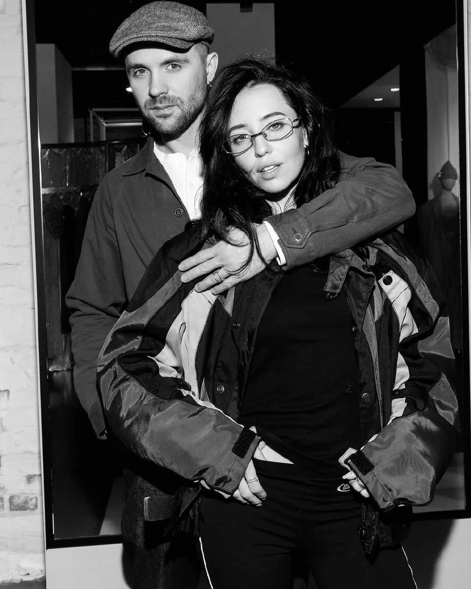 Дорофєєва з Кацуріним на чорно-білому фото