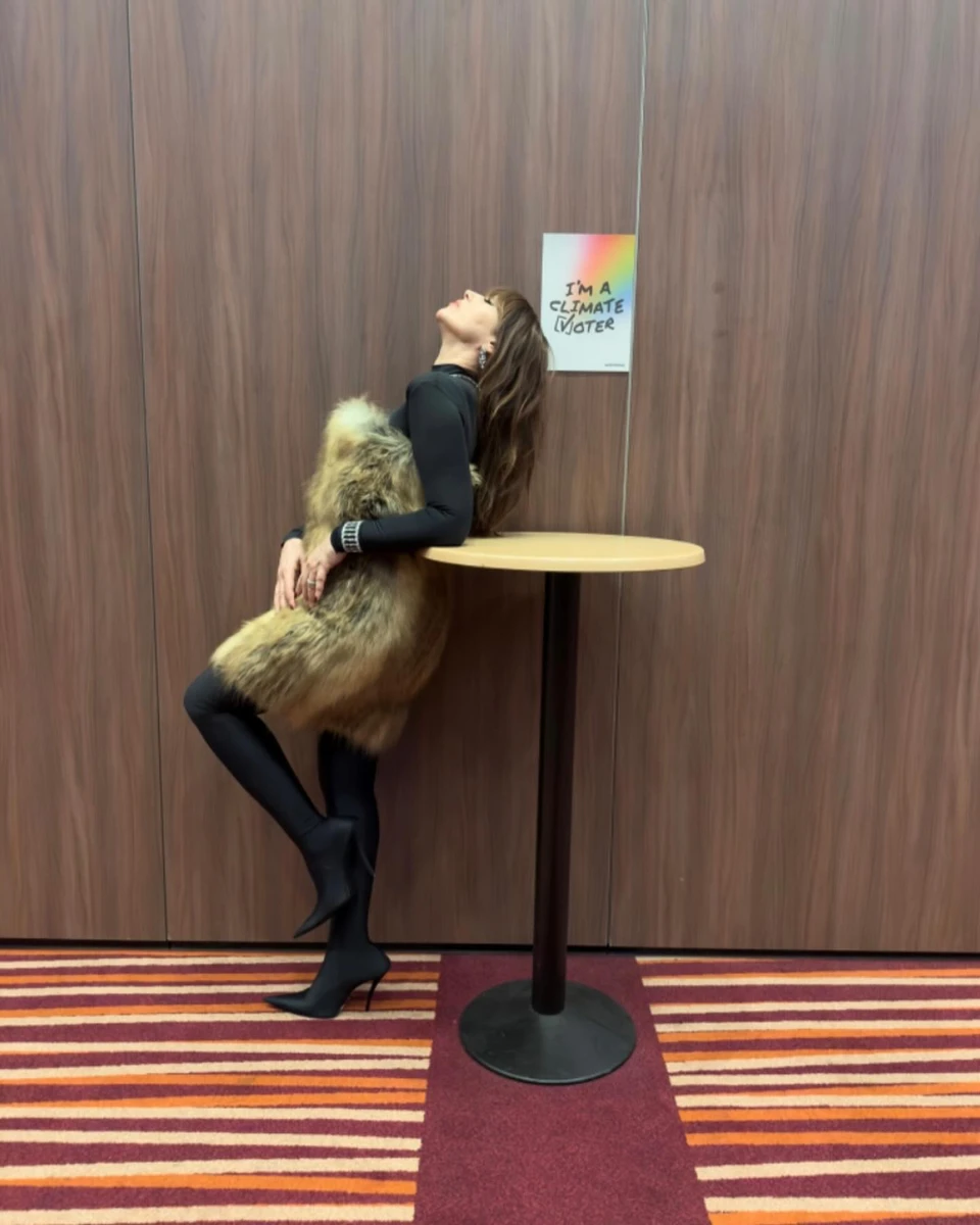 Актриса Моніка Белуччі у хутрі