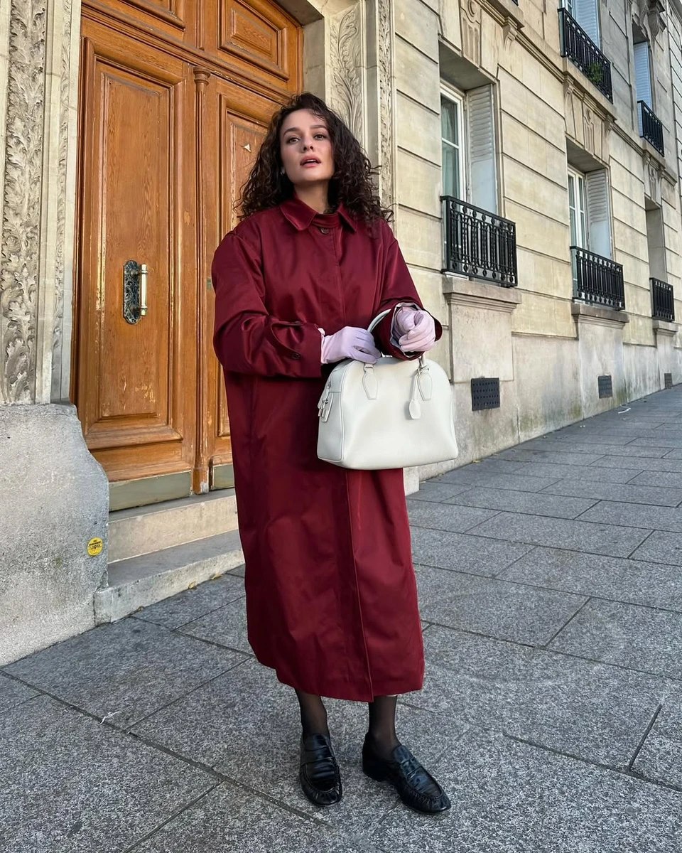 Тренч простого силуету